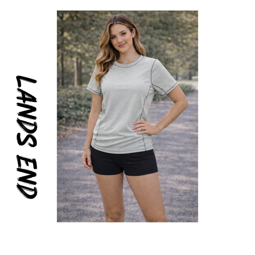 Lands end size (12)swim tee short sleeve top No bottoms